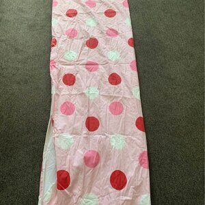 Pottery Barn Kids 84" Pink Polka Dot Panels (two)